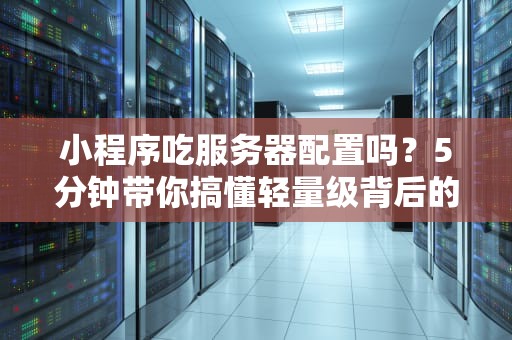 小程序吃服务器配置吗？5分钟带你搞懂轻量级背后的技术真相！