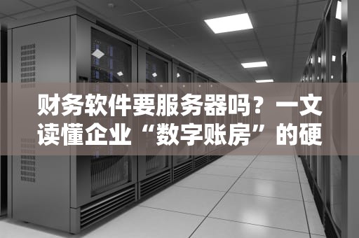 财务软件要服务器吗？一文读懂企业“数字账房”的硬件需求！