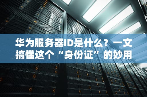 华为服务器ID是什么？一文搞懂这个“身份证”的妙用！