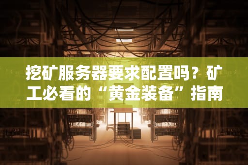 挖矿服务器要求配置吗？矿工必看的“黄金装备”指南！