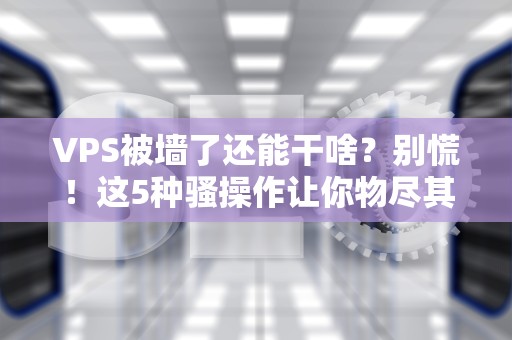 VPS被墙了还能干啥？别慌！这5种骚操作让你物尽其用！