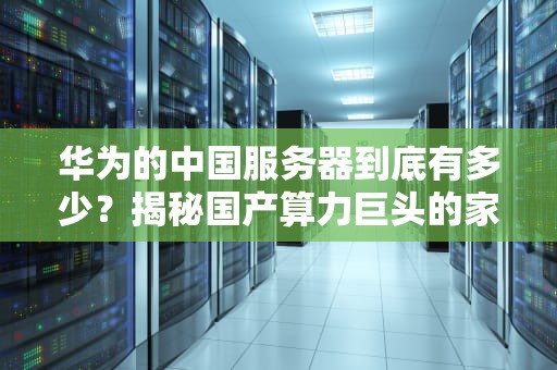 华为的中国服务器到底有多少？揭秘国产算力巨头的家底！