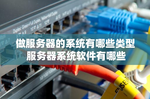 做服务器的系统有哪些类型 服务器系统软件有哪些