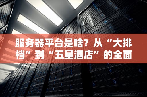 服务器平台是啥？从“大排档”到“五星酒店”的全面解析！