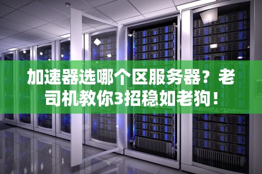 加速器选哪个区服务器？老司机教你3招稳如老狗！