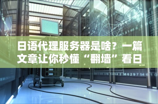 日语代理服务器是啥？一篇文章让你秒懂“翻墙”看日漫的正确姿势！
