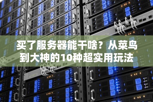 买了服务器能干啥？从菜鸟到大神的10种超实用玩法！