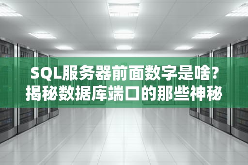 SQL服务器前面数字是啥？揭秘数据库端口的那些神秘代码！
