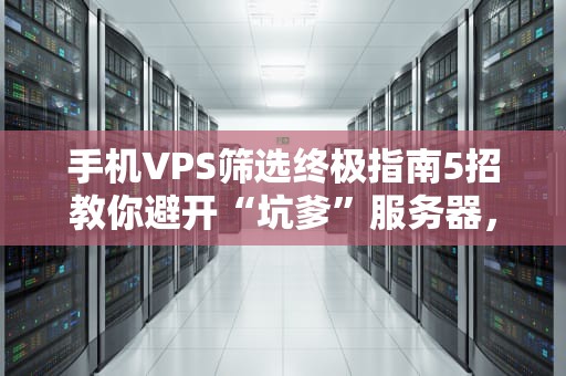 手机VPS筛选终极指南5招教你避开“坑爹”服务器，小白秒变老司机！