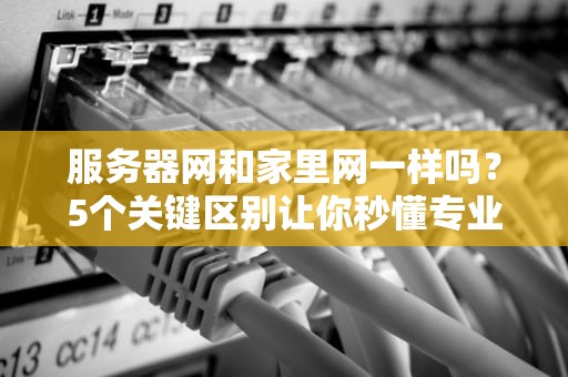 服务器网和家里网一样吗？5个关键区别让你秒懂专业机房网络
