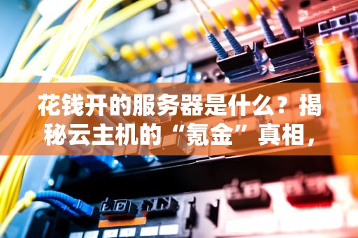 花钱开的服务器是什么？揭秘云主机的“氪金”真相，小白也能秒懂！