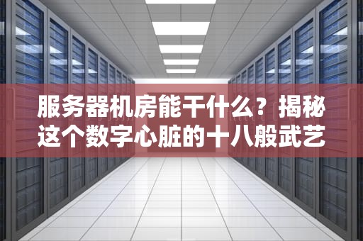 服务器机房能干什么？揭秘这个数字心脏的十八般武艺！