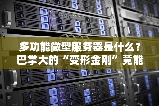 多功能微型服务器是什么？巴掌大的“变形金刚”竟能搞定企业级任务！