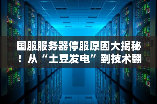 国服服务器停服原因大揭秘！从“土豆发电”到技术翻车，玩家血压拉满实录