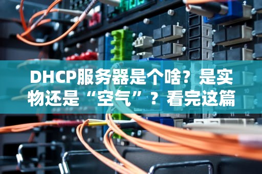 DHCP服务器是个啥？是实物还是“空气”？看完这篇你就懂了！