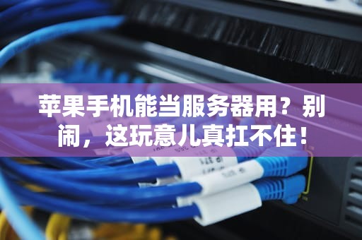 苹果手机能当服务器用？别闹，这玩意儿真扛不住！