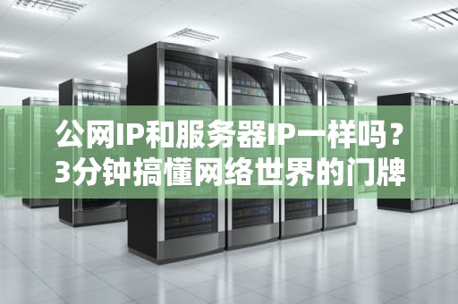 公网IP和服务器IP一样吗？3分钟搞懂网络世界的门牌号玄学！