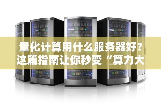 量化计算用什么服务器好？这篇指南让你秒变“算力大亨”！
