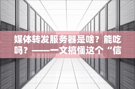 媒体转发服务器是啥？能吃吗？——一文搞懂这个“信息快递员”的硬核原理