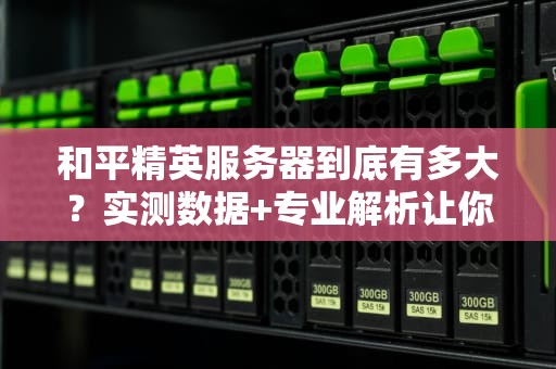 和平精英服务器到底有多大？实测数据+专业解析让你秒懂！