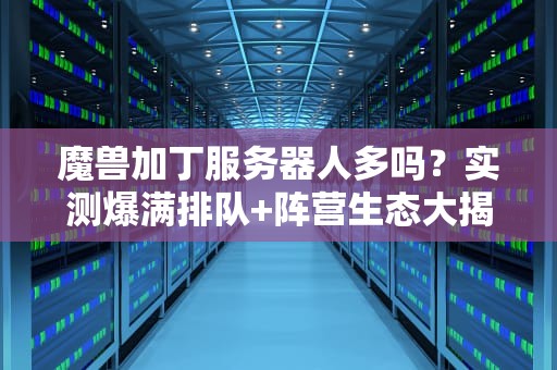 魔兽加丁服务器人多吗？实测爆满排队+阵营生态大揭秘！