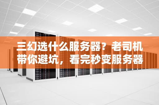 三幻选什么服务器？老司机带你避坑，看完秒变服务器挑选达人！