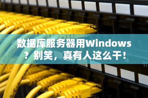 数据库服务器用Windows？别笑，真有人这么干！