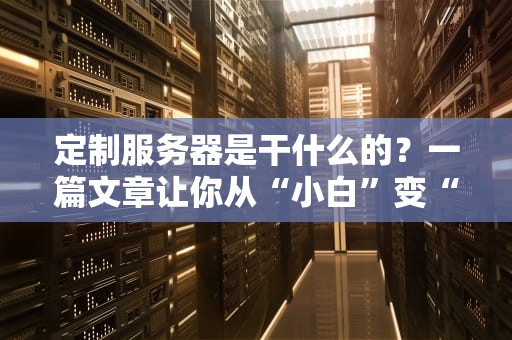 定制服务器是干什么的？一篇文章让你从“小白”变“懂王”！