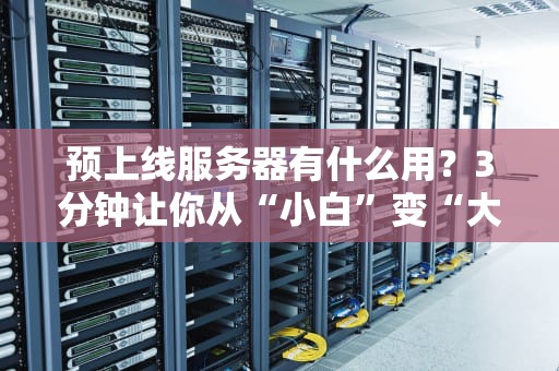 预上线服务器有什么用？3分钟让你从“小白”变“大神”！
