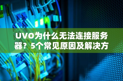 UVO为什么无法连接服务器？5个常见原因及解决方法大揭秘！