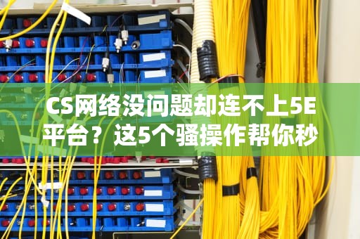 CS网络没问题却连不上5E平台？这5个骚操作帮你秒变“服务器侦探”！