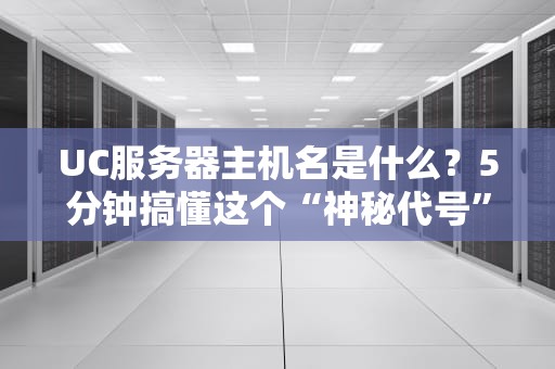 UC服务器主机名是什么？5分钟搞懂这个“神秘代号”的玄机！