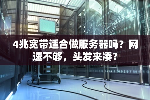 4兆宽带适合做服务器吗？网速不够，头发来凑？