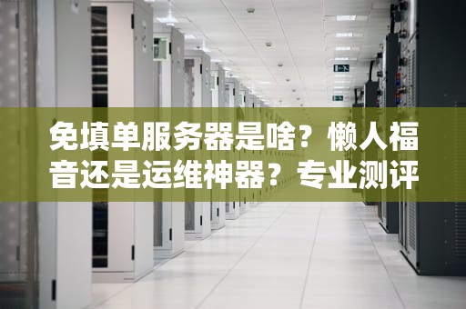 免填单服务器是啥？懒人福音还是运维神器？专业测评带你一探究竟！