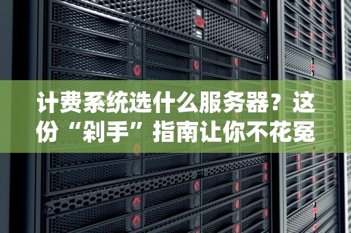 计费系统选什么服务器？这份“剁手”指南让你不花冤枉钱！