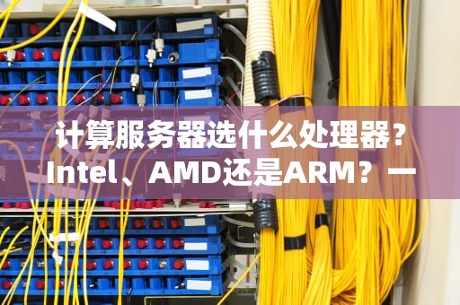 计算服务器选什么处理器？Intel、AMD还是ARM？一篇让你秒懂的专业指南！