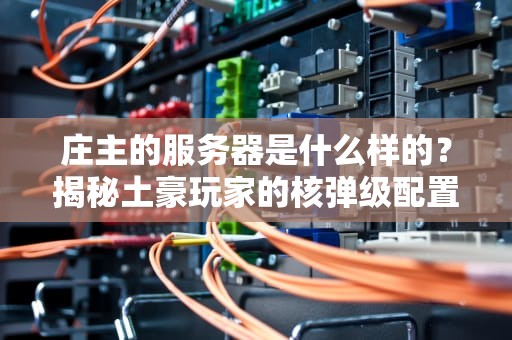 庄主的服务器是什么样的？揭秘土豪玩家的核弹级配置！