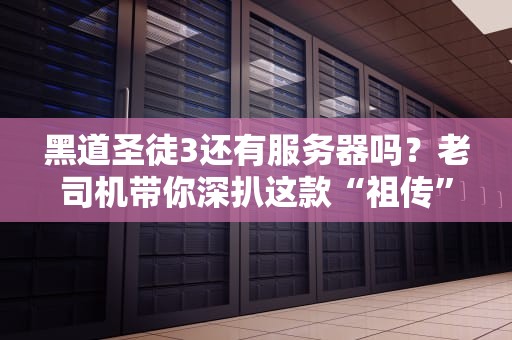 黑道圣徒3还有服务器吗？老司机带你深扒这款“祖传”游戏的联机现状！