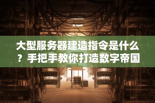 大型服务器建造指令是什么？手把手教你打造数字帝国的钢筋铁骨！