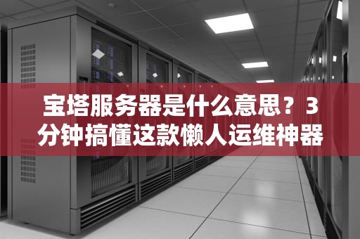 宝塔服务器是什么意思？3分钟搞懂这款懒人运维神器！