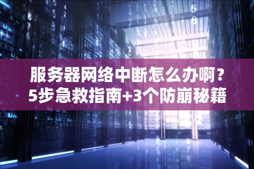 服务器网络中断怎么办啊？5步急救指南+3个防崩秘籍，运维老司机都收藏了！