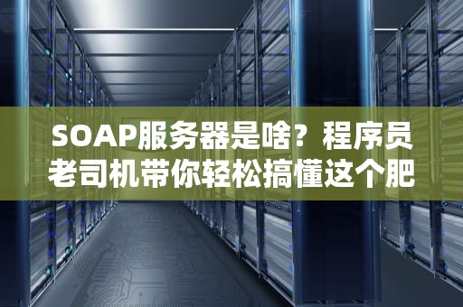 SOAP服务器是啥？程序员老司机带你轻松搞懂这个肥皂盒！