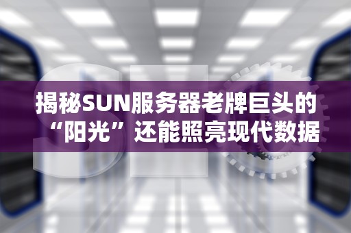 揭秘SUN服务器老牌巨头的“阳光”还能照亮现代数据中心吗？