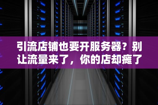 引流店铺也要开服务器？别让流量来了，你的店却瘫了！