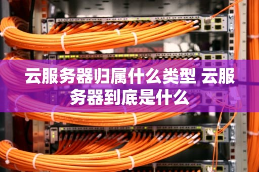 云服务器归属什么类型 云服务器到底是什么