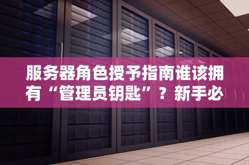 服务器角色授予指南谁该拥有“管理员钥匙”？新手必看！