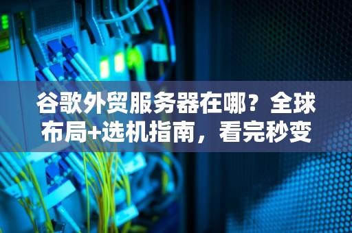谷歌外贸服务器在哪？全球布局+选机指南，看完秒变老司机！