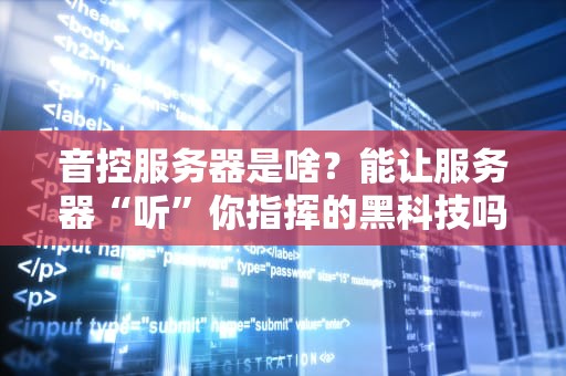 音控服务器是啥？能让服务器“听”你指挥的黑科技吗？