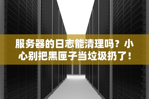 服务器的日志能清理吗？小心别把黑匣子当垃圾扔了！