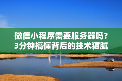 微信小程序需要服务器吗？3分钟搞懂背后的技术猫腻！